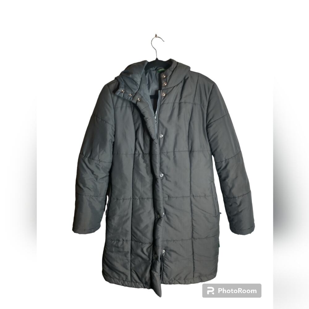 United Colors of Benetton Gray Down Filled Medium Jacket, size S